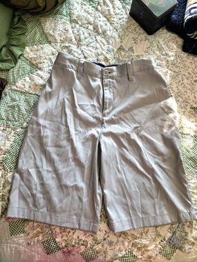 bcg Men's Light Blue Flat-Front Shorts